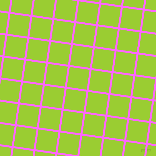 82/172 degree angle diagonal checkered chequered lines, 7 pixel line width, 70 pixel square size, Pink Flamingo and Yellow Green plaid checkered seamless tileable