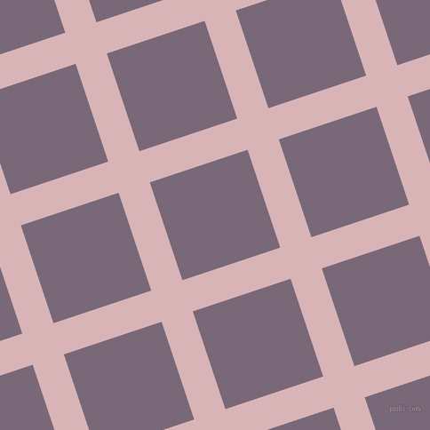 18/108 degree angle diagonal checkered chequered lines, 37 pixel lines width, 116 pixel square size, Pink Flare and Old Lavender plaid checkered seamless tileable