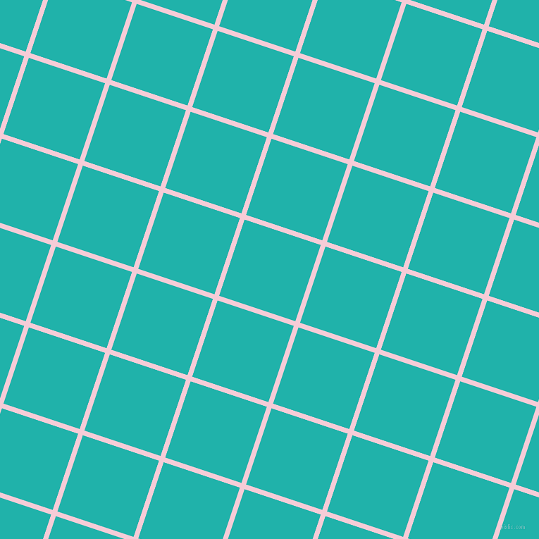 72/162 degree angle diagonal checkered chequered lines, 7 pixel line width, 114 pixel square size, Pink Lace and Light Sea Green plaid checkered seamless tileable