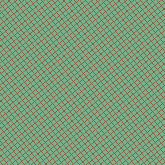39/129 degree angle diagonal checkered chequered lines, 2 pixel lines width, 12 pixel square size, Potters Clay and Bay Leaf plaid checkered seamless tileable