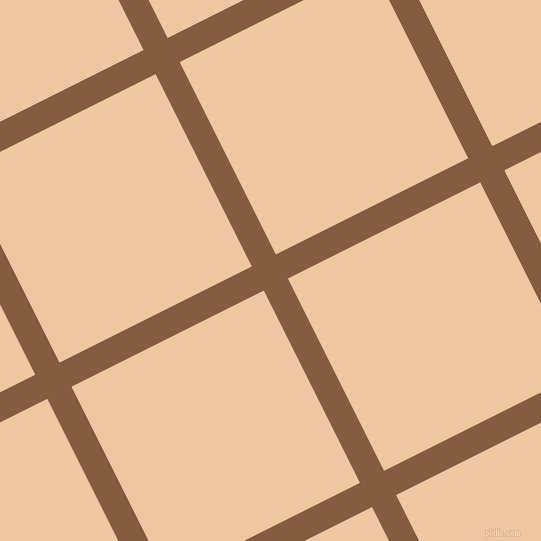 27/117 degree angle diagonal checkered chequered lines, 27 pixel line width, 215 pixel square size, Potters Clay and Negroni plaid checkered seamless tileable