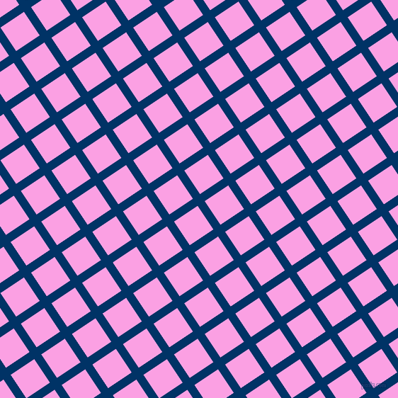 34/124 degree angle diagonal checkered chequered lines, 12 pixel lines width, 40 pixel square size, Prussian Blue and Lavender Rose plaid checkered seamless tileable