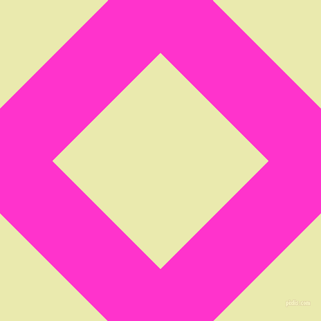 45/135 degree angle diagonal checkered chequered lines, 107 pixel line width, 221 pixel square size, Razzle Dazzle Rose and Medium Goldenrod plaid checkered seamless tileable