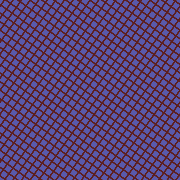 54/144 degree angle diagonal checkered chequered lines, 6 pixel lines width, 21 pixel square size, Red Oxide and Rich Blue plaid checkered seamless tileable