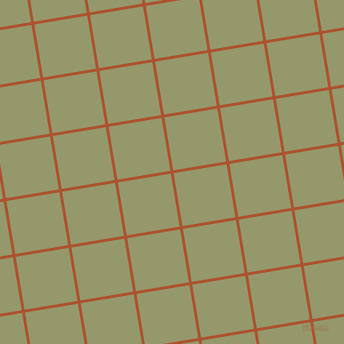 9/99 degree angle diagonal checkered chequered lines, 4 pixel line width, 76 pixel square size, Red Stage and Avocado plaid checkered seamless tileable
