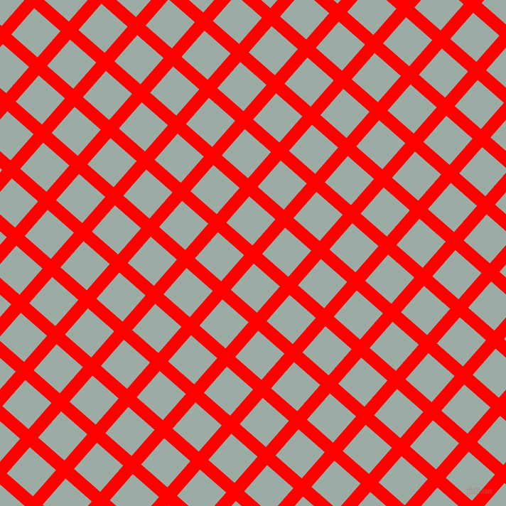 49/139 degree angle diagonal checkered chequered lines, 18 pixel lines width, 49 pixel square size, Red and Tower Grey plaid checkered seamless tileable