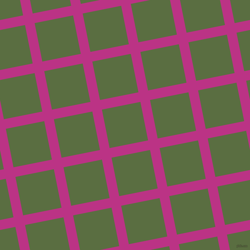 11/101 degree angle diagonal checkered chequered lines, 32 pixel line width, 128 pixel square size, Red Violet and Chalet Green plaid checkered seamless tileable