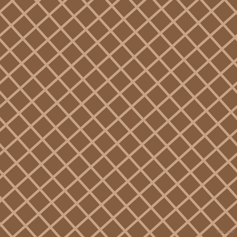 42/132 degree angle diagonal checkered chequered lines, 5 pixel line width, 30 pixel square size, Rodeo Dust and Dark Wood plaid checkered seamless tileable