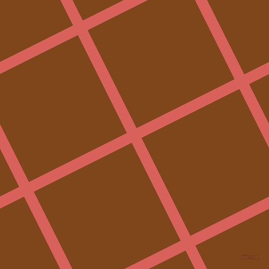 27/117 degree angle diagonal checkered chequered lines, 22 pixel line width, 221 pixel square size, Roman and Russet plaid checkered seamless tileable