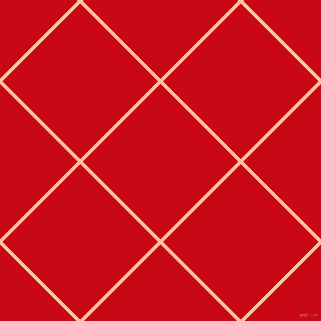 45/135 degree angle diagonal checkered chequered lines, 7 pixel line width, 219 pixel square size, Romantic and Venetian Red plaid checkered seamless tileable