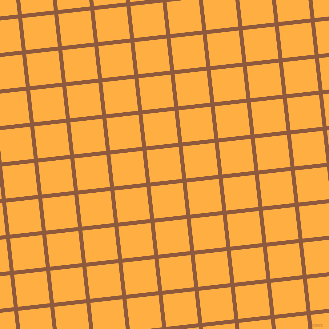 6/96 degree angle diagonal checkered chequered lines, 13 pixel line width, 105 pixel square size, Rope and Yellow Orange plaid checkered seamless tileable