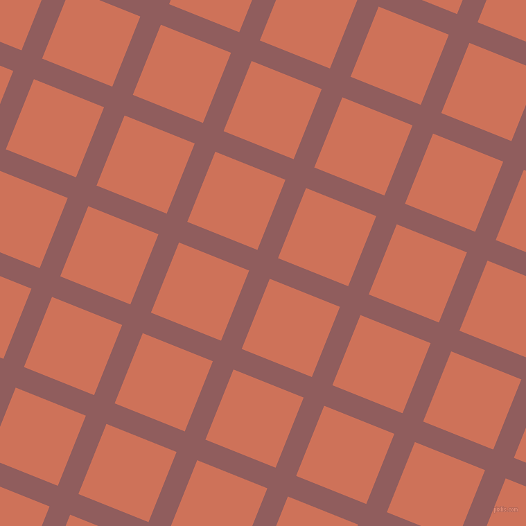 68/158 degree angle diagonal checkered chequered lines, 32 pixel lines width, 109 pixel square size, Rose Taupe and Japonica plaid checkered seamless tileable