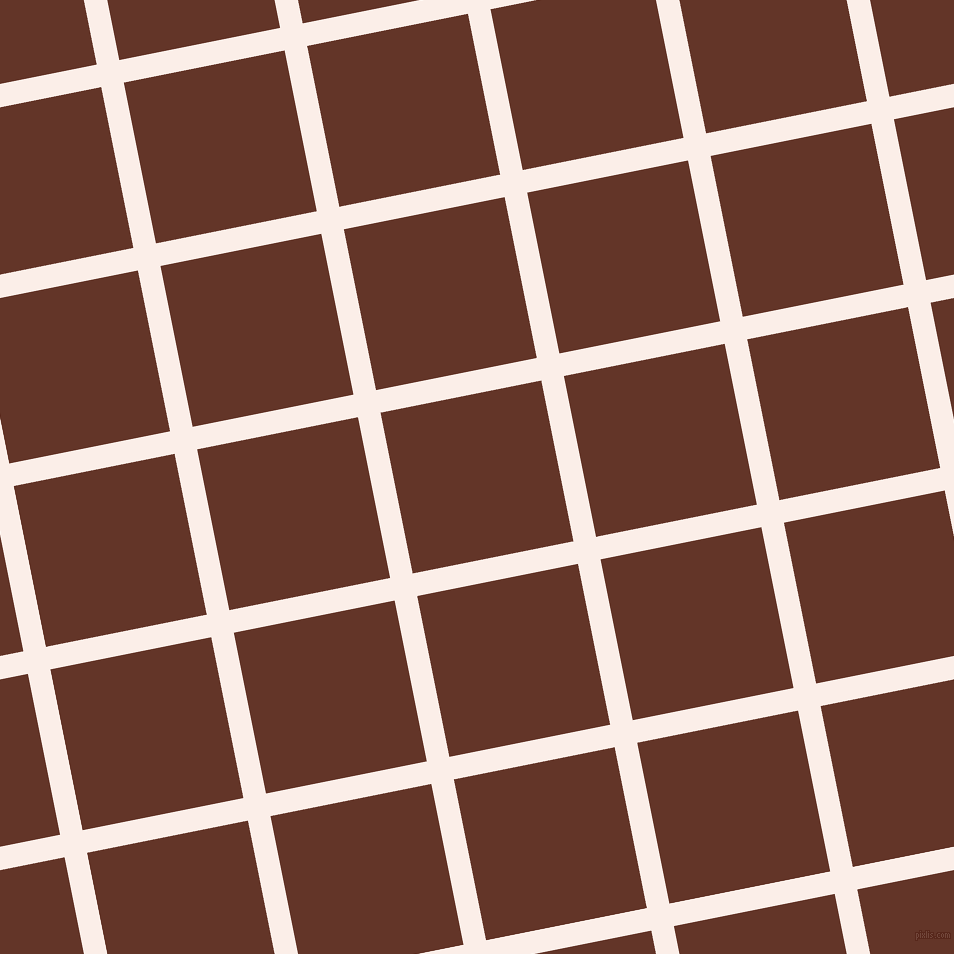 11/101 degree angle diagonal checkered chequered lines, 23 pixel lines width, 164 pixel square size, Rose White and Hairy Heath plaid checkered seamless tileable