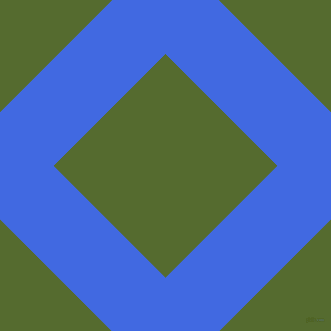 45/135 degree angle diagonal checkered chequered lines, 150 pixel lines width, 313 pixel square size, Royal Blue and Dark Olive Green plaid checkered seamless tileable