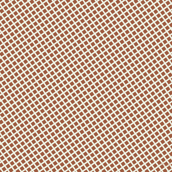 36/126 degree angle diagonal checkered chequered lines, 5 pixel line width, 12 pixel square size, Saltpan and Sepia plaid checkered seamless tileable