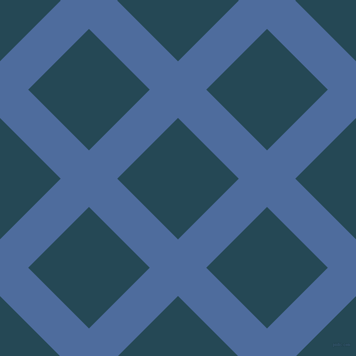 45/135 degree angle diagonal checkered chequered lines, 81 pixel line width, 174 pixel square size, San Marino and Teal Blue plaid checkered seamless tileable
