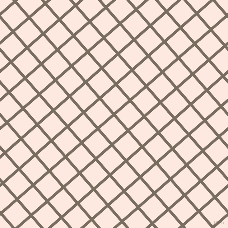 41/131 degree angle diagonal checkered chequered lines, 9 pixel lines width, 60 pixel square size, Sandstone and Chablis plaid checkered seamless tileable