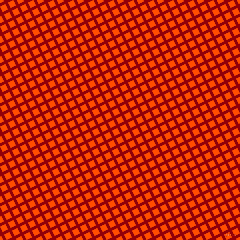 27/117 degree angle diagonal checkered chequered lines, 10 pixel line width, 20 pixel square size, Sangria and Vermilion plaid checkered seamless tileable
