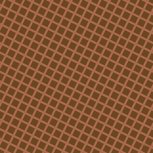 63/153 degree angle diagonal checkered chequered lines, 7 pixel line width, 22 pixel square size, Sante Fe and Antique Brass plaid checkered seamless tileable