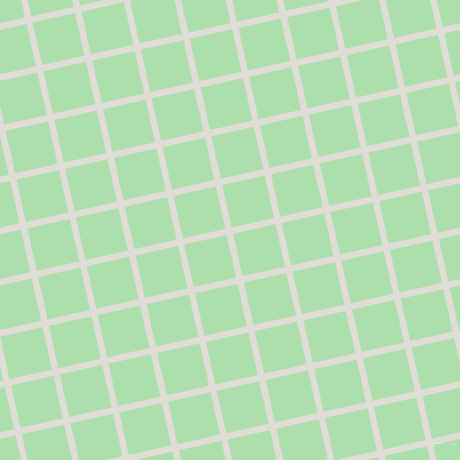 13/103 degree angle diagonal checkered chequered lines, 9 pixel line width, 61 pixel square size, Sea Fog and Moss Green plaid checkered seamless tileable