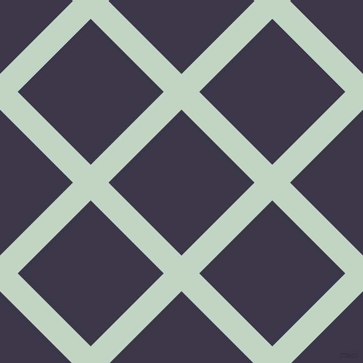 45/135 degree angle diagonal checkered chequered lines, 50 pixel line width, 205 pixel square size, Sea Mist and Martinique plaid checkered seamless tileable