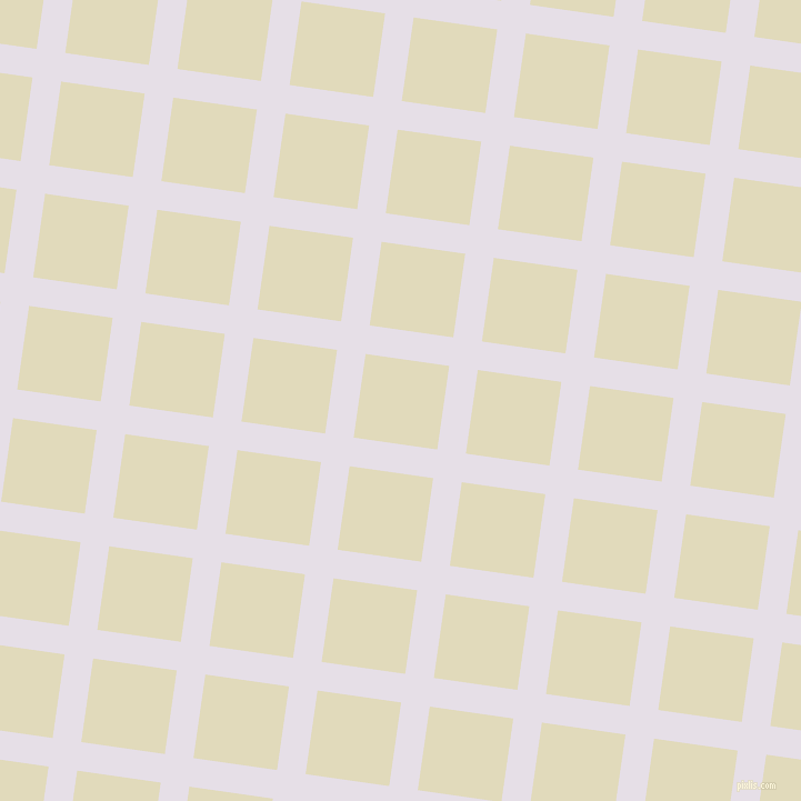 82/172 degree angle diagonal checkered chequered lines, 26 pixel lines width, 76 pixel square size, Selago and Coconut Cream plaid checkered seamless tileable