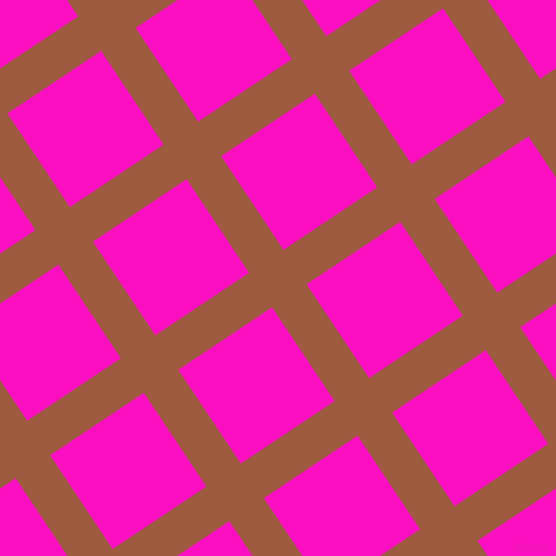 34/124 degree angle diagonal checkered chequered lines, 46 pixel line width, 125 pixel square size, Sepia and Shocking Pink plaid checkered seamless tileable
