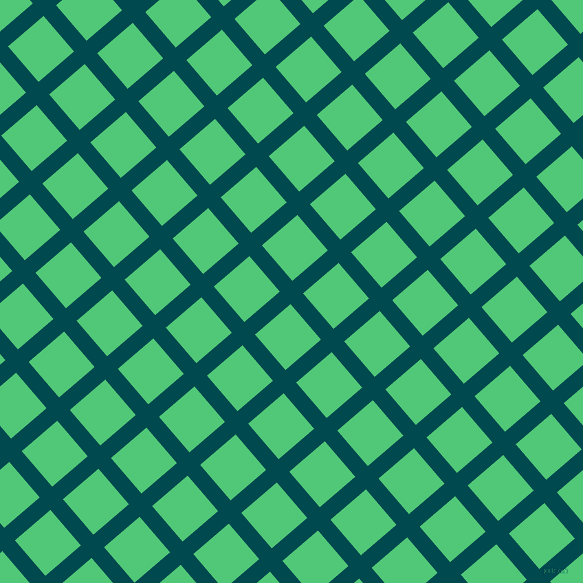 41/131 degree angle diagonal checkered chequered lines, 24 pixel line width, 68 pixel square size, Sherpa Blue and Emerald plaid checkered seamless tileable