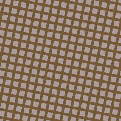 79/169 degree angle diagonal checkered chequered lines, 9 pixel lines width, 18 pixel square size, Shingle Fawn and Dusty Grey plaid checkered seamless tileable