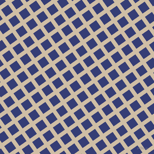 35/125 degree angle diagonal checkered chequered lines, 13 pixel line width, 28 pixel square size, Soft Amber and Torea Bay plaid checkered seamless tileable