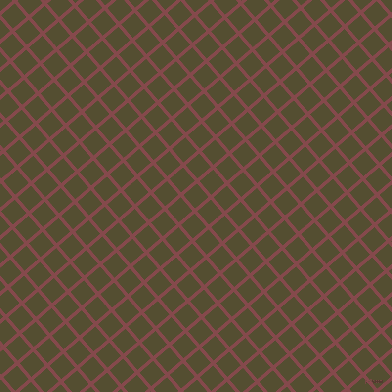 41/131 degree angle diagonal checkered chequered lines, 7 pixel line width, 36 pixel square size, Solid Pink and Thatch Green plaid checkered seamless tileable