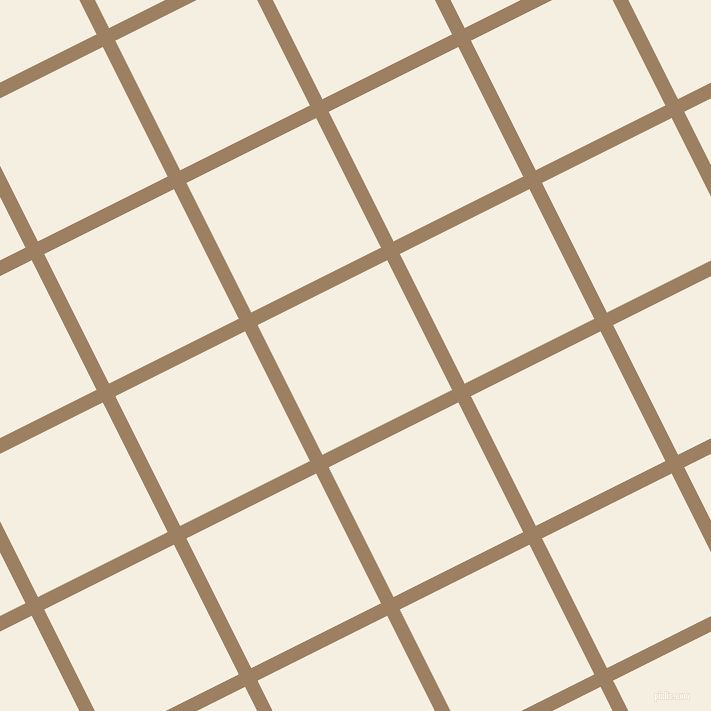 27/117 degree angle diagonal checkered chequered lines, 14 pixel line width, 145 pixel square size, Sorrell Brown and Bianca plaid checkered seamless tileable