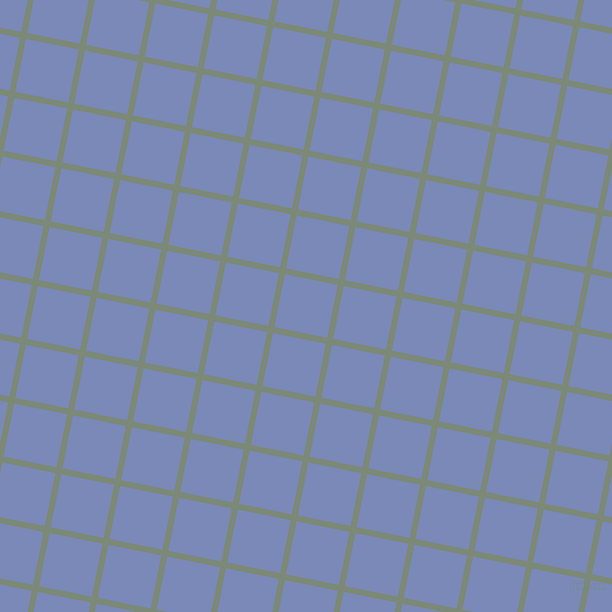 79/169 degree angle diagonal checkered chequered lines, 6 pixel lines width, 54 pixel square size, Spanish Green and Wild Blue Yonder plaid checkered seamless tileable