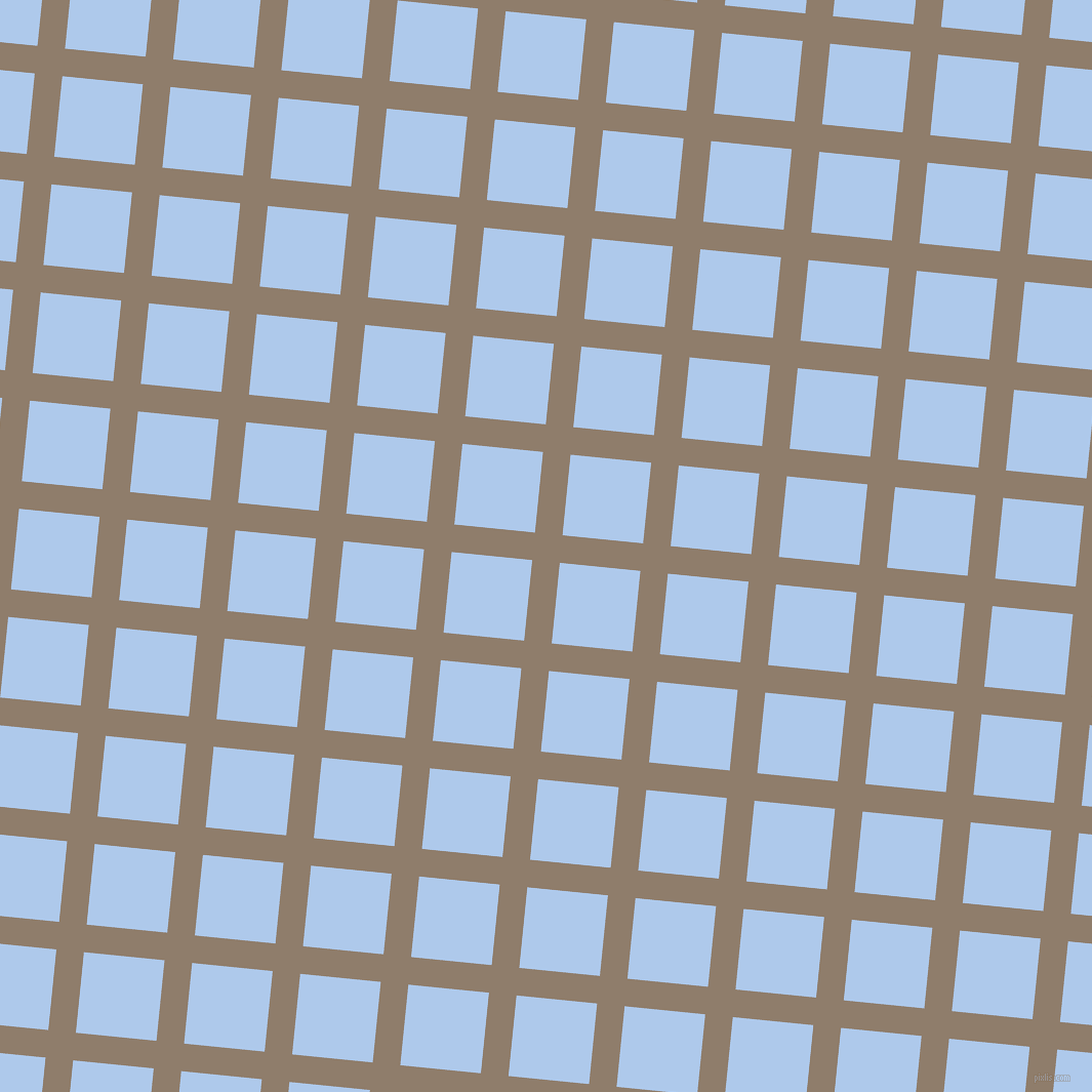 84/174 degree angle diagonal checkered chequered lines, 27 pixel line width, 79 pixel square size, Squirrel and Tropical Blue plaid checkered seamless tileable