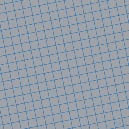 11/101 degree angle diagonal checkered chequered lines, 2 pixel line width, 25 pixel square size, Steel Blue and Grey Chateau plaid checkered seamless tileable