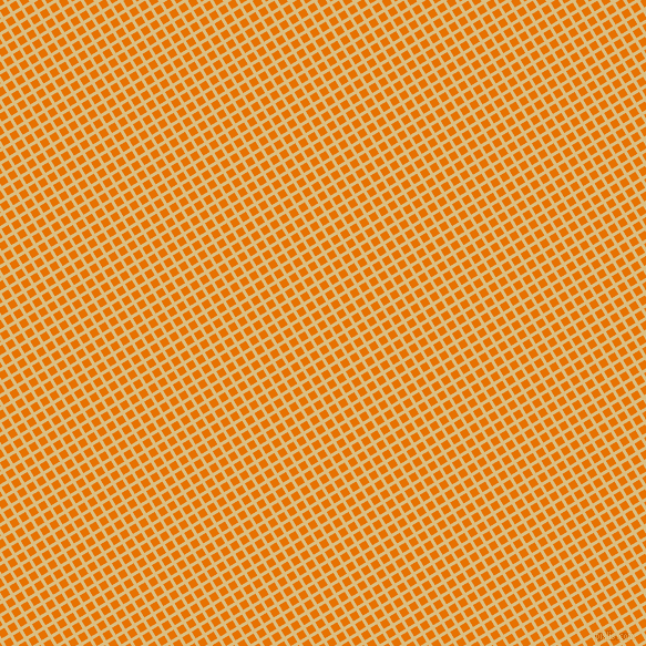 31/121 degree angle diagonal checkered chequered lines, 3 pixel line width, 7 pixel square size, Straw and Mango Tango plaid checkered seamless tileable