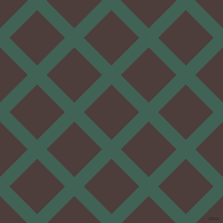 45/135 degree angle diagonal checkered chequered lines, 45 pixel lines width, 133 pixel square size, Stromboli and Crater Brown plaid checkered seamless tileable