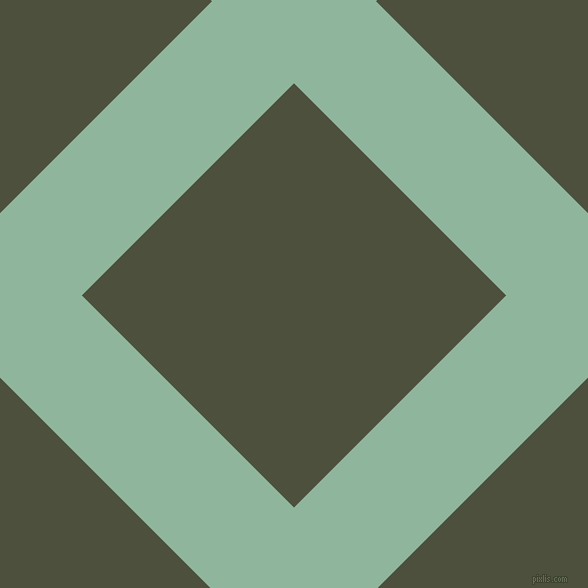 45/135 degree angle diagonal checkered chequered lines, 116 pixel line width, 300 pixel square size, Summer Green and Kelp plaid checkered seamless tileable