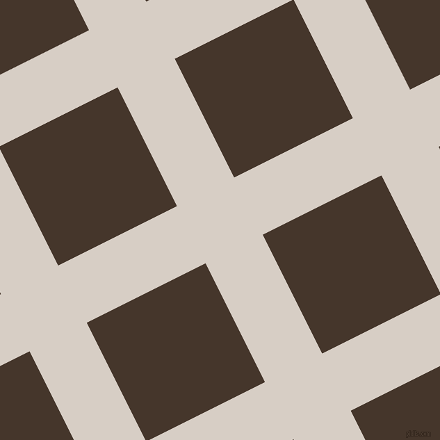 27/117 degree angle diagonal checkered chequered lines, 92 pixel lines width, 191 pixel square size, Swirl and Dark Rum plaid checkered seamless tileable
