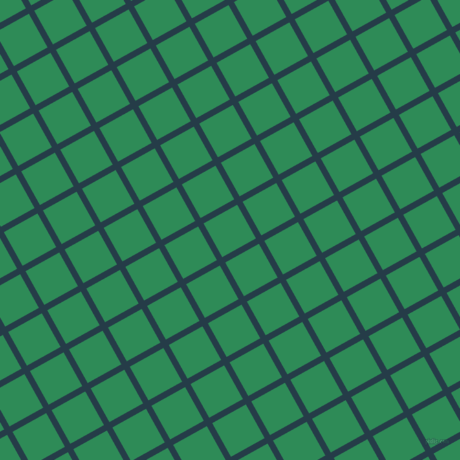 29/119 degree angle diagonal checkered chequered lines, 9 pixel lines width, 56 pixel square size, Tarawera and Sea Green plaid checkered seamless tileable