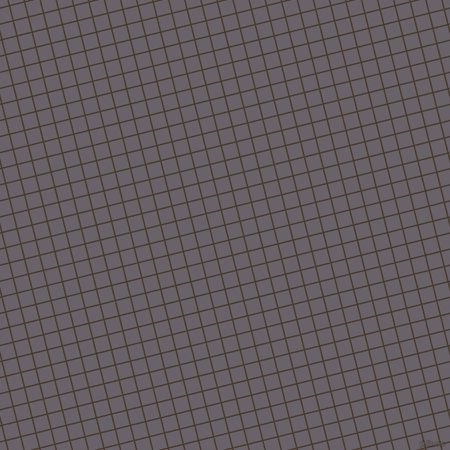 14/104 degree angle diagonal checkered chequered lines, 2 pixel lines width, 20 pixel square size, Taupe and Salt Box plaid checkered seamless tileable