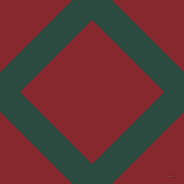 45/135 degree angle diagonal checkered chequered lines, 95 pixel lines width, 346 pixel square size, Te Papa Green and Flame Red plaid checkered seamless tileable