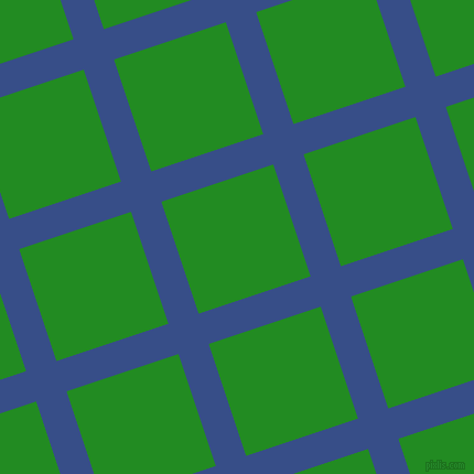 18/108 degree angle diagonal checkered chequered lines, 29 pixel line width, 107 pixel square size, Tory Blue and Forest Green plaid checkered seamless tileable