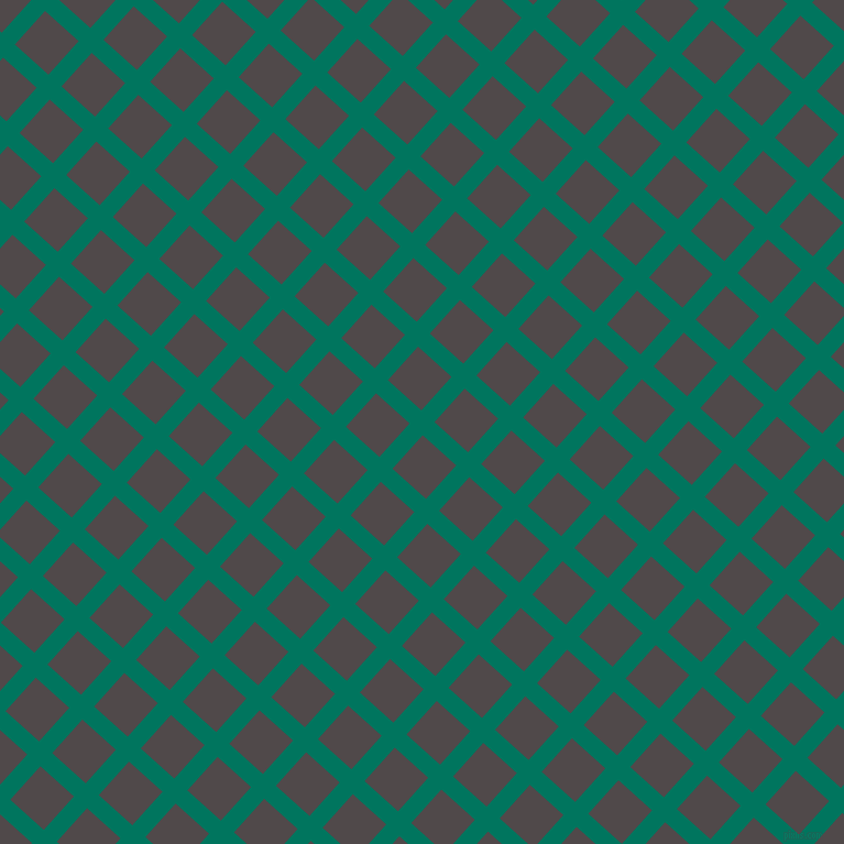 48/138 degree angle diagonal checkered chequered lines, 16 pixel lines width, 41 pixel square size, Tropical Rain Forest and Emperor plaid checkered seamless tileable