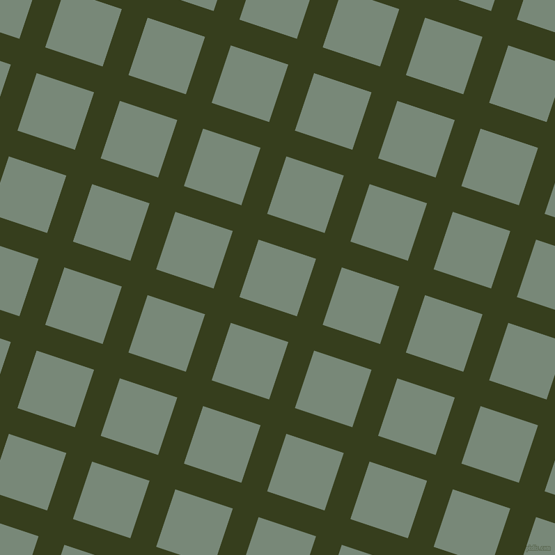 72/162 degree angle diagonal checkered chequered lines, 39 pixel line width, 87 pixel square size, Turtle Green and Davy