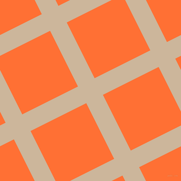 27/117 degree angle diagonal checkered chequered lines, 63 pixel lines width, 211 pixel square size, Vanilla and Burnt Orange plaid checkered seamless tileable