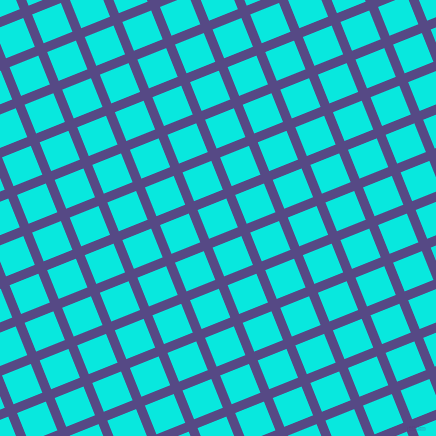 22/112 degree angle diagonal checkered chequered lines, 19 pixel line width, 62 pixel square size, Victoria and Bright Turquoise plaid checkered seamless tileable