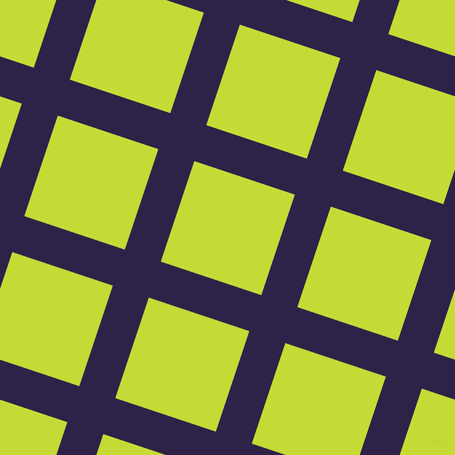 72/162 degree angle diagonal checkered chequered lines, 78 pixel line width, 218 pixel square size, Violent Violet and Las Palmas plaid checkered seamless tileable