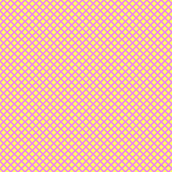 45/135 degree angle diagonal checkered chequered lines, 5 pixel lines width, 12 pixel square size, Violet and Laser Lemon plaid checkered seamless tileable