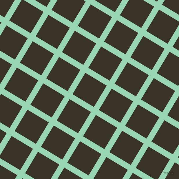 59/149 degree angle diagonal checkered chequered lines, 20 pixel lines width, 86 pixel square size, Vista Blue and Creole plaid checkered seamless tileable